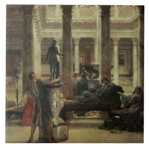 Alma-Tadema Roman Art Lover, 1870 Tile