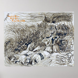 Alma-Tadema - Sinking Steamship And Neptune In Wa… Poster