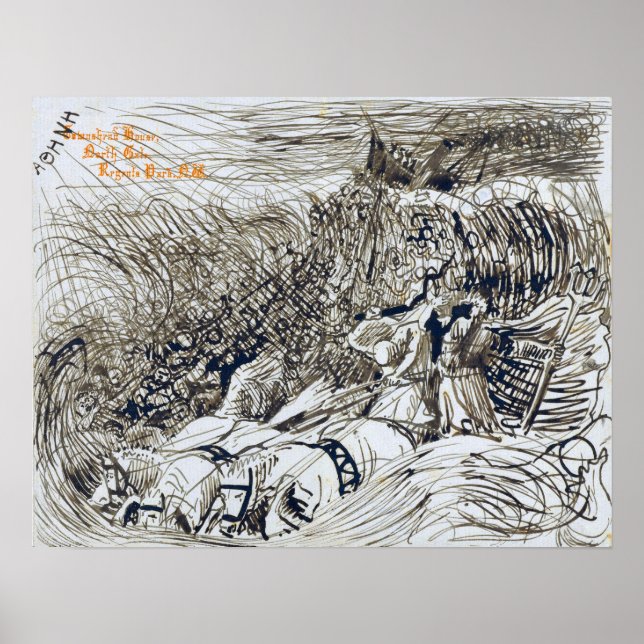 Alma-Tadema - Sinking Steamship And Neptune In Wa… Poster (Front)