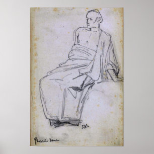 Alma-Tadema - Study Of A Seated Figure Pyrrhic Da… Poster