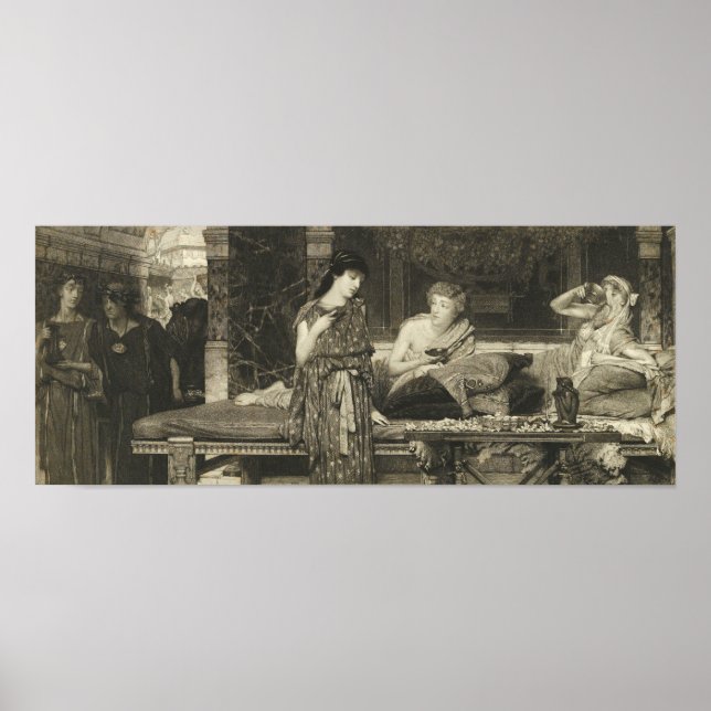 Alma-Tadema - The First Course, The Dinner 1881 Poster (Front)