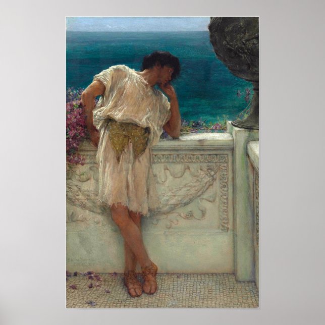 Alma-Tadema - The Poet Gallus Dreaming Poster (Front)