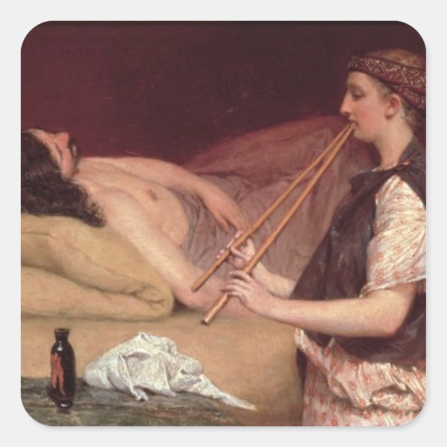 Alma-Tadema | The Siesta, 1868 Square Sticker (Front)