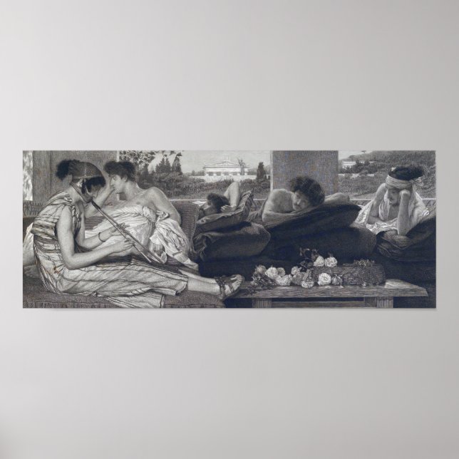 Alma-Tadema - The Siesta 1881 Poster (Front)