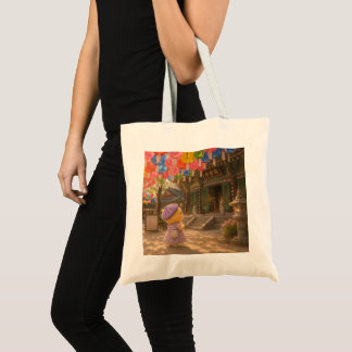 Alma Under the Lotus Lanterns Tote Bag