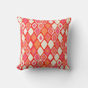 Almas diamond ikat fire cushion