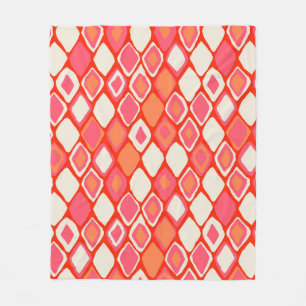 Almas diamond ikat fire fleece blanket