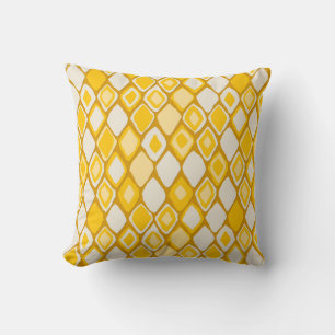 Almas diamond ikat gold cushion