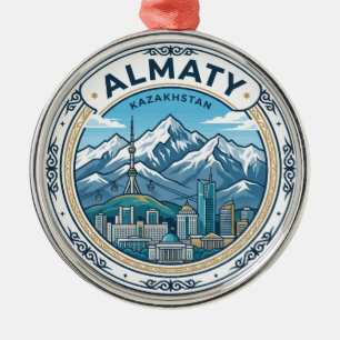 Almaty Kazakhstan Metal Ornament