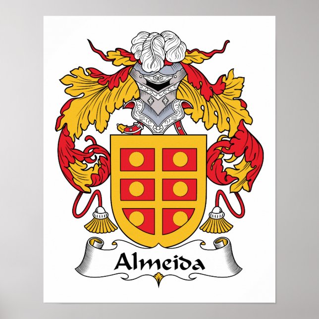Almeida Family Crest Poster (Front)