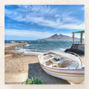 Almería, La Isleta Del Moro Mar Mediterráneo Glass Coaster