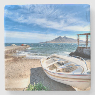 Almería, La Isleta Del Moro Mar Mediterráneo Stone Coaster