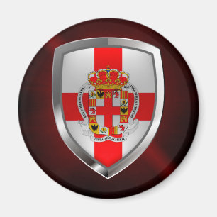 Almería Metallic Emblem Magnet