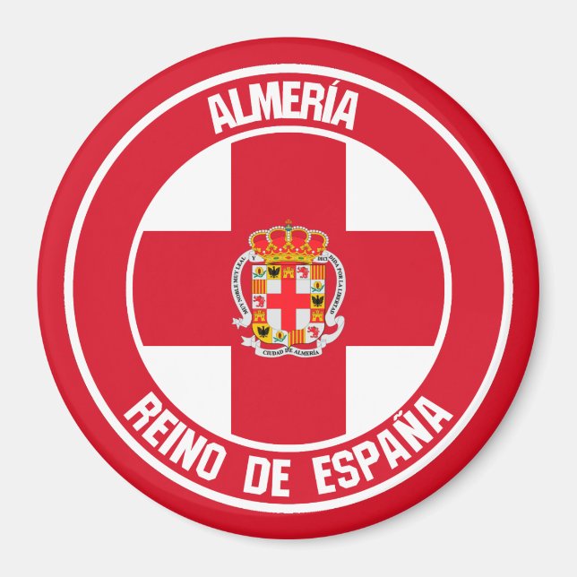 Almería Round Emblem Magnet (Front)