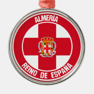 Almería Round Emblem Metal Ornament