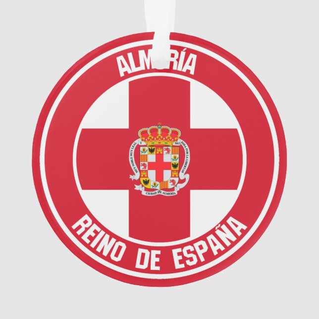 Almería Round Emblem Ornament (Back)