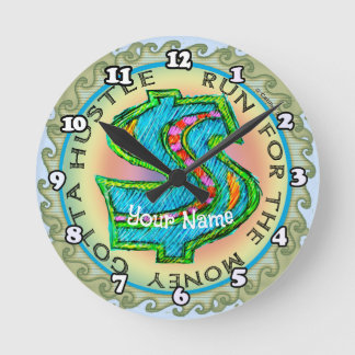Almighty Dollar Round Clock
