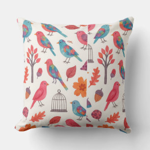 Almofada Birds and Flores DESING Cushion