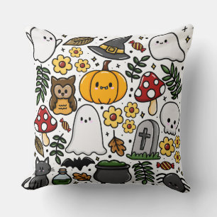 Almofada com estampa fofa de Halloween Cushion