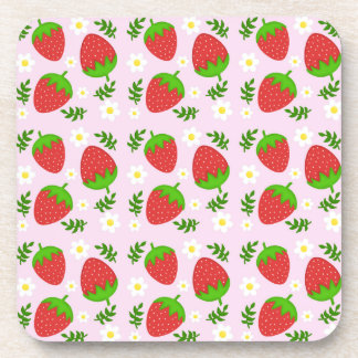 Almofada fofa continuous design strawberries botto coaster