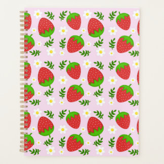 Almofada fofa continuous design strawberries botto planner