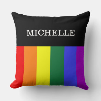 Almofada Great Custom Gay Rainbow Pride Cushion