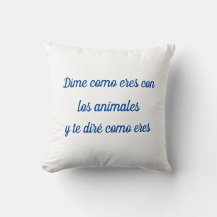 Almohada dime como eres con los animales cushion