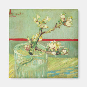 Almond Blossom Branches in Glass Van Gogh Fine Art Magnet