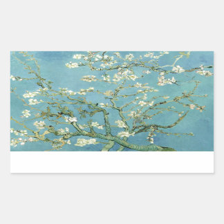 Almond Blossom by Van Gogh Rectangular Sticker