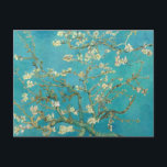 Almond Blossom by Vincent van Gogh Holiday Postcard<br><div class="desc">Almond Blossom,  1890 by Vincent van Gogh. Flowering trees were special to van Gogh. They represented awakening and hope. He enjoyed them aesthetically and found joy in painting flowering trees.</div>