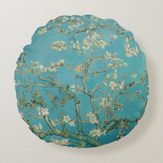 Almond Blossom, Oil Painting, Vincent Van Gogh Round Cushion