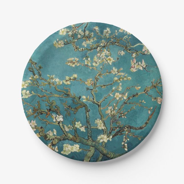Almond Blossom Paper Plate (Front)