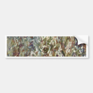 Almond Blossom Pointillism Dot Art Painting Bumper Sticker