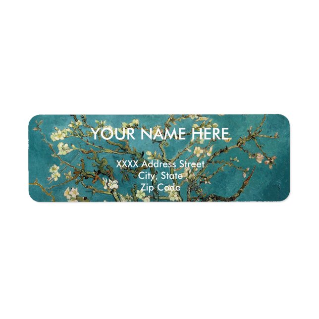 Almond Blossom Return Address Label (Front)