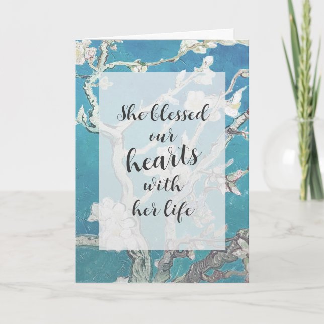 Almond Blossom Van Gogh Art Sympathy  Card (Front)