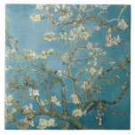 Almond Blossom Van Gogh  Ceramic Tile<br><div class="desc">Almond Blossoms is a group of several paintings made in 1888 and 1890 by Vincent van Gogh in Arles and Saint-Rémy, southern France of blossoming almond trees. Flowering trees were special to van Gogh. They represented awakening and hope. He enjoyed them aesthetically and found joy in painting flowering trees. The...</div>