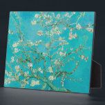 Almond Blossom Van Gogh Plaque<br><div class="desc">Vintage painting reprodution of Almond Blossom by Vincent van Gogh,  1890. It features the blossoming almond tree branches against the sky. Almond trees bloom early in the spring and symbolise the start of new life. Van Gogh made this painting as a gift for his newborn nephew.</div>