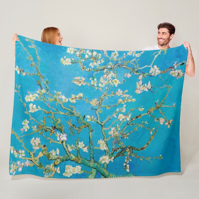 Almond Blossom, Vincent van Gogh Fleece Blanket (In Situ)