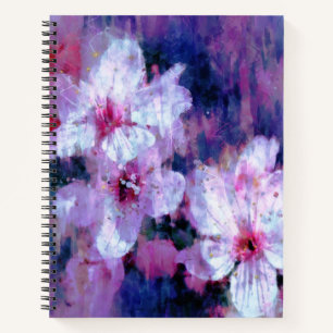 Almond Blossom Watercolor Notebook