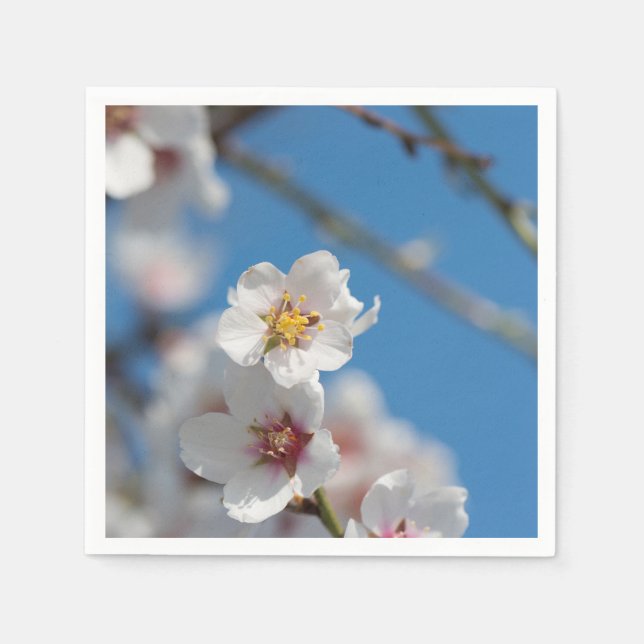 Almond blossoming napkin (Front)
