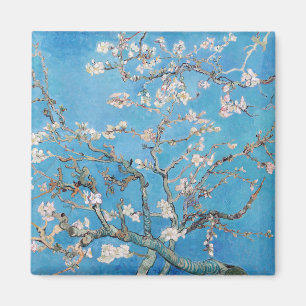 Almond Blossoms Blue Vincent van Gogh Art Painting Magnet