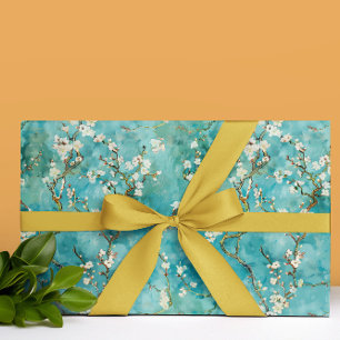Almond Blossoms Blue Vincent Van Gogh Wrapping Paper