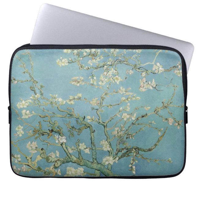 Almond Blossoms by Vincent Van Gogh Fine Art Laptop Sleeve (Front)