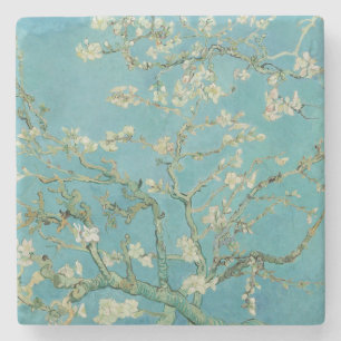 Almond Blossoms by Vincent Van Gogh Fine Art Stone Coaster