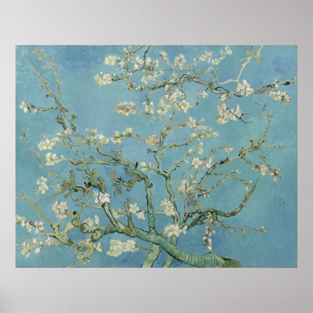 Almond Blossoms by Vincent Van Gogh Poster (Front)