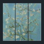 Almond Blossoms by Vincent van Gogh Triptych<br><div class="desc">Almond Blossoms" is a series of paintings created by Vincent van Gogh in 1888 and 1890, depicting blossoming almond trees in Arles and Saint-Rémy, southern France. For Van Gogh, flowering trees symbolised renewal and hope. He found both aesthetic pleasure and joy in painting these trees. The series shows influences of...</div>