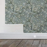 Almond Blossoms Grey Vincent Van Gogh Wallpaper<br><div class="desc">This design may be personalised by choosing the Edit Design option. You may also transfer onto other items. Contact me at colorflowcreations@gmail.com or use the chat option at the top of the page if you wish to have this design on another product or need assistance with this design. I am...</div>
