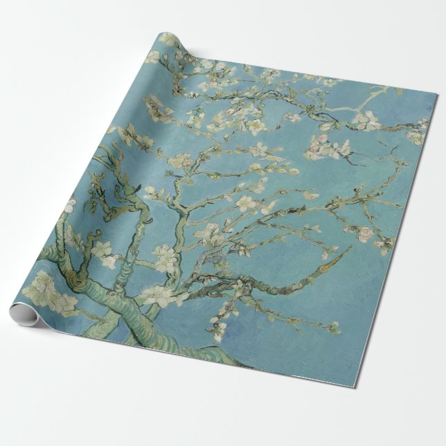 Almond Blossoms Painting by Van Gogh Wrapping Paper (Unrolled)