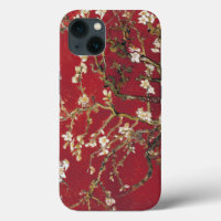 Almond Blossoms Red Vincent van Gogh Art Painting