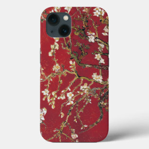 Almond Blossoms Red Vincent van Gogh Art Painting iPhone Case